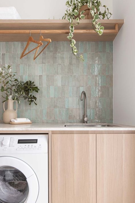 Small Laundry Room Ideas to Save Space | ABI Interiors Laundry Design Ideas, Rustic Laundry, Small Laundry Room Ideas, Contemporary Mediterranean, Laundry Room Lighting, Laundry Room Flooring, Mediterranean Interior, Laundry Space, Laundry Room Closet