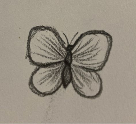 Easy To Draw Skull, Easy Doodles Drawings Cute, Butterfly Doodles Simple, Doodles Simple, Cute Easy Doodles, Easy Doodles, Cool Pencil Drawings, Cute Sketches, Meaningful Drawings