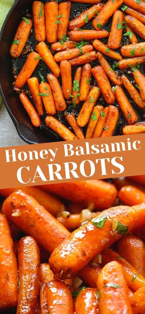 Honey Balsamic Carrots, Carrots Oven, Hot Ham And Cheese Sliders, Rolls Thanksgiving, Balsamic Glazed Carrots, Carrots With Honey, Balsamic Carrots, Balsamic Carrots Roasted, Hot Ham And Cheese