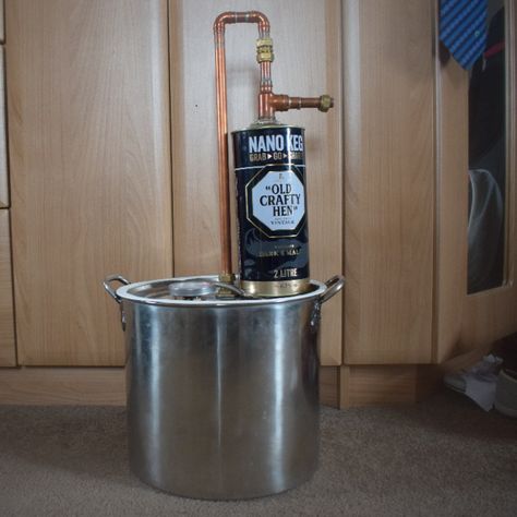 Build This Cheap And Easy Still At Home – 20L Still With Thumper and Worm Condenser ! – Learn to Moonshine Diy Moonshine, Flavored Moonshine Recipes, Homemade Still, Reflux Still, Moonshine Still Plans, Alcohol Still, How To Make Moonshine, Whiskey Still, Homemade Alcohol