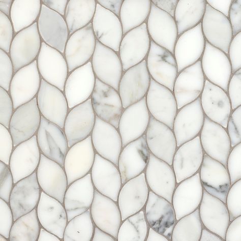 White Marble Mosaic, Honed Marble, Unique Tile, Marble Mosaic Tiles, Mosaic Flooring, Mosaic Stone, Marble Mosaic, Marble Colors, Mosaic Designs