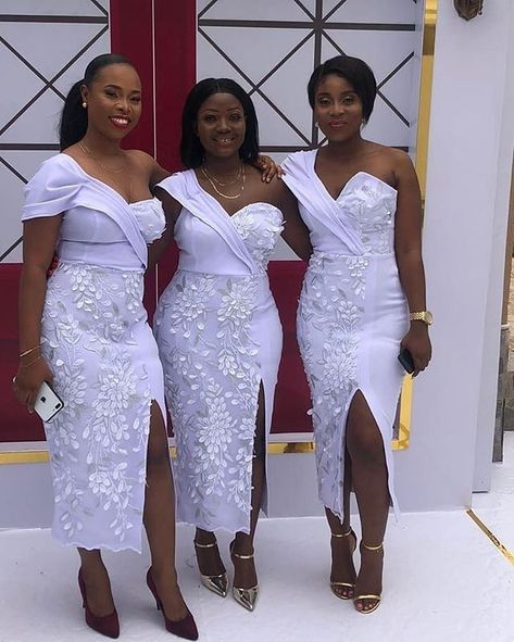 Nigeria Bridesmaid Dresses, Lace Styles For Wedding Guest, Lace Dress Styles Ghana, Latest Lace Gown Styles, Latest Ankara Styles 2020, Latest Lace Styles, Lace Styles For Wedding, White Lace Dress Short, Latest Bridesmaid Dresses