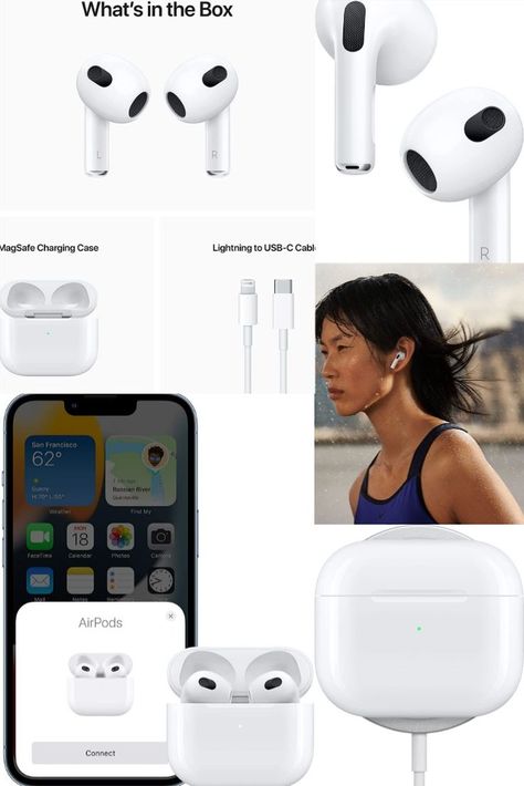 The airpods 3rd generation is 12% off at amazon right now. Spatial audio with dynamic head tracking places sound all around you Adaptive EQ automatically tunes music to your ears All-new contoured design Insta Link, Airpods 3rd Generation, Ear Buds, Active Noise Cancellation, Apple Airpods, Wireless Earbuds, Bluetooth Headphones, Sound Quality, Noise Cancelling