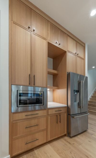 Oak Shaker Kitchen Cabinets, Kitchen Shaker Cabinets, Slim Shaker Cabinet, Shaker Cabinets Kitchen, White Oak Kitchen Cabinets, Slim Shaker, Tall Kitchen Cabinets, Shaker Cabinet Doors, White Oak Kitchen