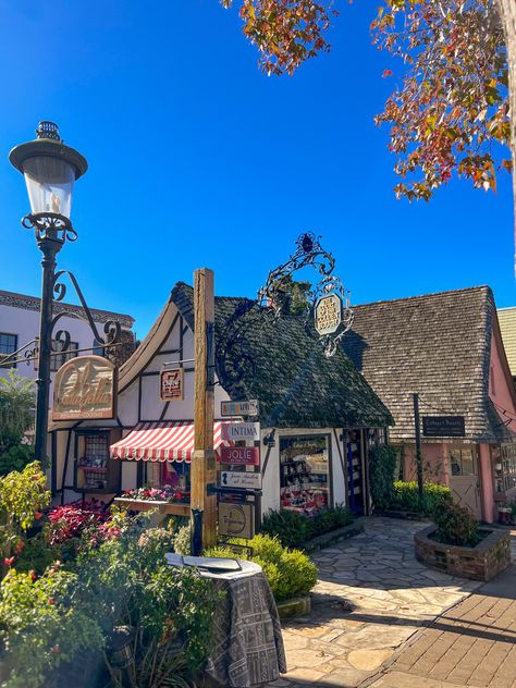 Small Town In California, Solvang California Aesthetic, Tropical City Aesthetic, Big Sur California Aesthetic, South California Aesthetic, Summer Town Aesthetic, Small Town America Aesthetic, Northern California Aesthetic, Places To Go In California