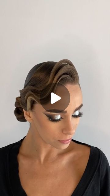 Kasia Batyra on Instagram: "Hairstyle by me for beautiful @paulinenesz ❤️❤️❤️  #hair #ballroom #ballroomhairstyle #dancing #dancer #ballromdance #competition #look#competitionlook #fryzura" Standard Ballroom Hair, Ballroom Hair Competition, Hairstyles For Competition, Ballroom Dance Hairstyles, Ballroom Hairstyles Competition, Dance Hairstyles Dancers, Latin Competition Hair, Ballroom Hairstyles, Ballroom Dancing Hairstyles