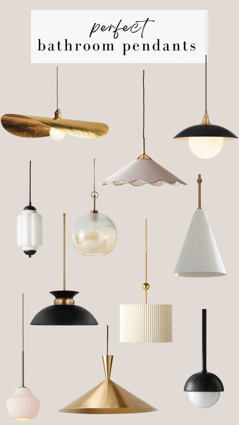 Giles 1 - Light Single Dome Pendant curated on LTK Bathroom Pendants Over Vanity, Pendant Vanity Lights, Pendant Lights Bathroom Vanity, Light Above Tub, Bathroom Pendant Lights Over Vanity, Light Over Tub, Bathroom Pendant Lights, Bathroom Hanging Lights, Pendant Light Bathroom