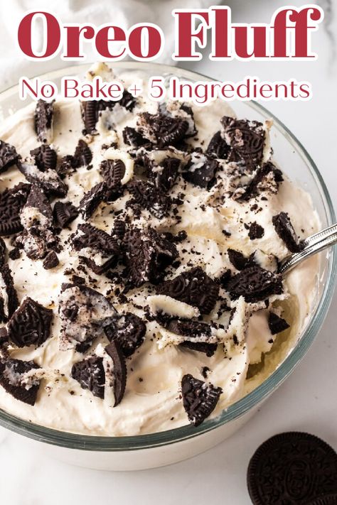 Oreo Salad, Oreo Fluff Dessert, Oreo Cookie Dessert, Oreo Dessert Easy, Summer Desserts Easy Healthy, Cool Whip Desserts, Oreo Fluff, Oreo Desserts, Oreo Dessert Recipes