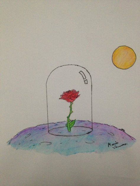 the_rose_from__the_little_prince__by_tinynerdgirl-d6n2xqc The Little Prince Illustration, Prince Drawing, Little Prince Tattoo, Pencil Sketches Easy, Prince Tattoos, Tattoo Rose, Rose Illustration, Music Drawings, Great Friend