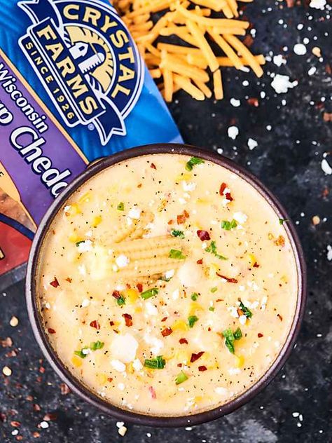 Easy Cheesy Corn Chowder Recipe via @showmetheyummy Cheesy Corn Chowder, Corn Chowder Crockpot, Potato Chowder Recipes, Chicken Corn Chowder Recipe, Back To School Recipes, Corn Chowder Soup, Cream Cheese Corn, Oven Baked Chicken Parmesan, Potato Corn Chowder