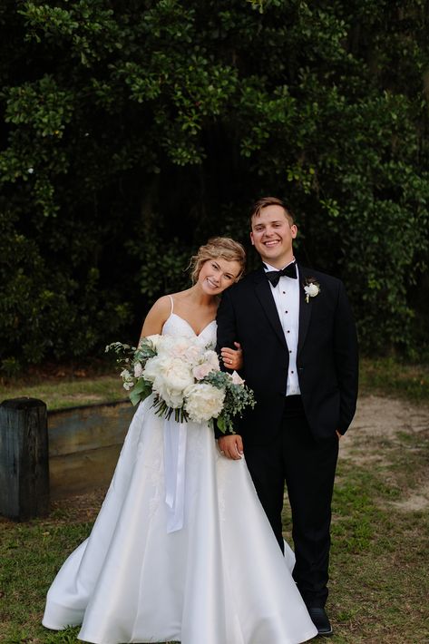 Sweet smiles from this happy bride and groom on their big day. Full of joy and love for each other. Romantic low country wedding day. Bridal Poses With Groom, Happy Couple Wedding, Unique Bride And Groom Pictures Romantic, Shy Wedding Photos, Wedding Day Pictures Bride And Groom, Wedding Day Photos Must Have Bride And Groom, Wedding Possess, Wedding Picture Ideas Bride And Groom, Wedding Photo Ideas Bride And Groom