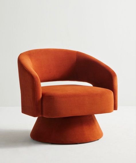 Amazon.com: CHITA Swivel Accent Chair Armchair, Velvet Barrel Chair for Living Room Bedroom, Burnt Orange : Home & Kitchen Bedroom Burnt Orange, Burnt Orange Chair, Orange Accent Chair, Velvet Barrel Chair, Orange Chairs, Orange Chair, Accent Chairs & Armchairs, Chill Room, Chair For Living Room