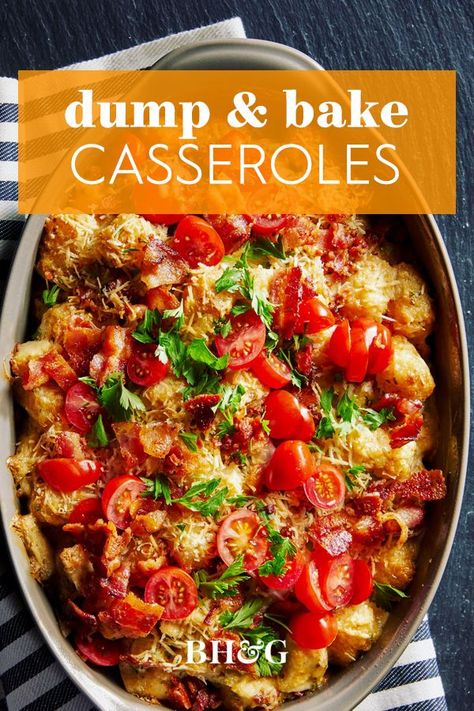 Dump And Bake Casseroles, Dump And Bake, Dinner Casserole Recipes, Favorite Recipes Dinner, Baked Casserole, Easy Casserole Recipes, Quick Dinner Recipes, Easy Casserole, Casserole Dish