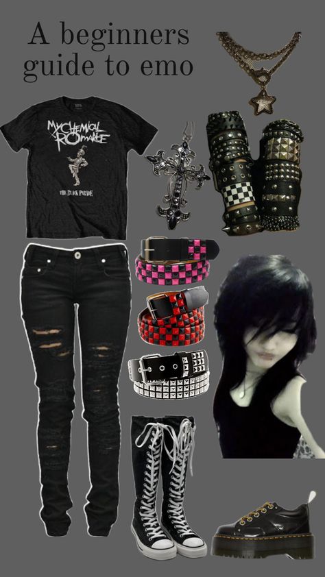 Emo Style 2000s, Emo Outfits 2000s, Scene Emo Fashion, Emo Scene Outfits, Emo Outfit Ideas, Cute Emo Outfits, Grunge Fits, 2000s Girl, Outfits 2000s