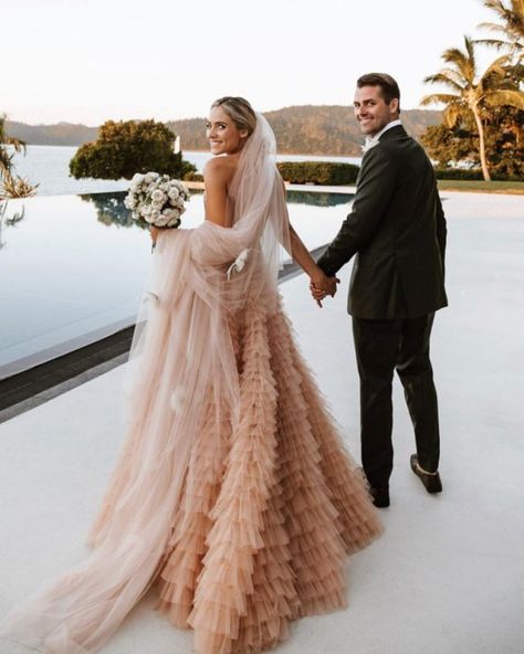 November Wedding Dresses, Non White Wedding Dresses, Anna Campbell Bridal, Champagne Wedding Dress, Autumn Bride, Wedding Dress Champagne, Pink Wedding Dresses, Grace Loves Lace, Traditional Wedding Dresses