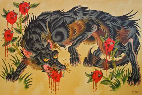 Timothy Hoyer Timothy Hoyer, Japanese Wolf Tattoo, Japanese Wolf, Torso Tattoos, Old School Tattoo Designs, Traditional Tattoo Art, Classic Tattoo, Japanese Tattoo Art, Wolf Tattoo