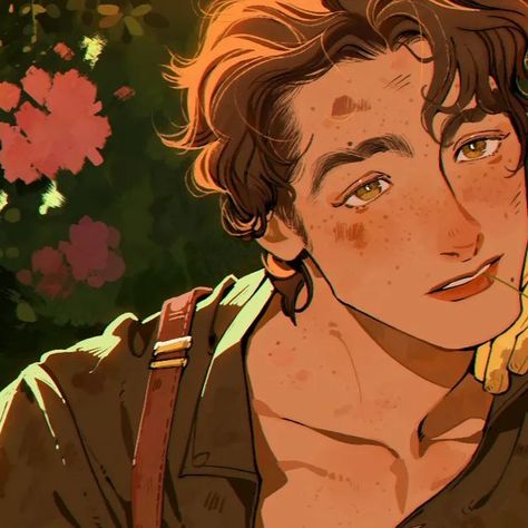 Oc Art, Brown Hair, Farmer, Twitter, Flowers, Hair, Instagram, Art