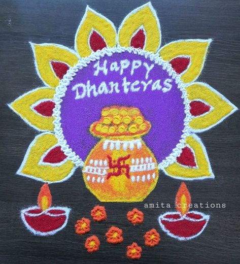 Beautiful rangoli design for Dhanteras| festival rangoli Dhanteras Aesthetic Rangoli, Simple Rangoli For Dhanteras, Dhanatrayodashi Rangoli, Dhantares Rangoli, Rangoli For Dhanteras Simple, Dhanteras Rangoli Easy, Dhanteras Rangoli Designs Latest, Dhanteras Rangoli Simple Easy, Dashera Festival Rangoli