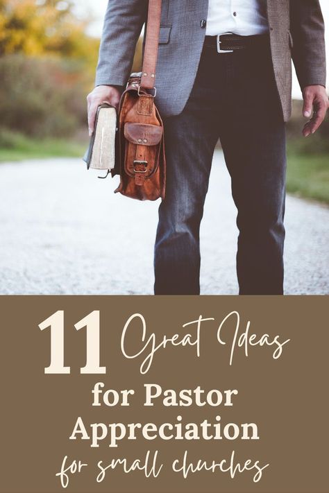 Here are 11 ideas to celebrate your pastor, perfect for your small church – whether it’s Pastor Appreciation Day, a birthday, or any time of the year. Appreciating your pastor is easier than you think. There’s no reason to stress out or get overwhelmed searching the internet for dozens of ideas that won’t work in your small church. Fall Pastor Appreciation Ideas, Pastor Appreciation Speech, Pastor's Appreciation Day, Pastor Appreciation Day Ideas, Diy Gifts For Pastor Appreciation, Pastor Appreciation Gifts Ideas, Pastors Day Ideas, Fun Pastor Appreciation Ideas, Pastor Farewell Ideas