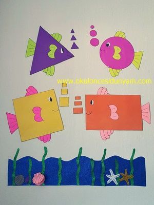 Shapes Preschool Crafts, Shape Chart, Preschool Decor, Preschool Classroom Decor, Shapes Preschool, Shapes Activities, Preschool Art Activities, Creative Activities For Kids, Class Decoration