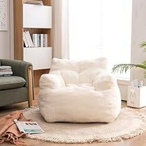 Bean Bag Couch, Adult Bean Bag Chair, Bag Chairs, Teddy Fabric, Bean Bag Sofa, Soft Sofa, Room White, Lazy Sofa, Living Room White