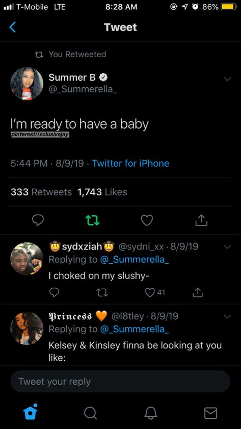 I’m ready to have a baby. — follow @xclusivejay for pins that’ll change your life! 💘 - #twitter #facts #relatable #funny 😂 I Want A Daughter Tweets, My Babydaddy Twitter Quotes, Baby Fever Tweets, I Want A Baby Quotes, Goodnight Twitter Quotes, Babydaddy Twitter Quotes, Baby Fever Quotes, Pregnant Quotes, Fever Quotes