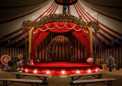 Red Circus Aesthetic, Vintage Circus Aesthetic, Circus Lights, Circus Background, Circus Aesthetic, Creepy Carnival, Halloween Circus, Dark Circus, Night Circus