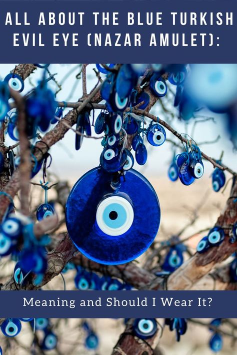 If you find yourself with a sudden run of bad luck, or the target of an envious person, invest in a blue Turkish evil eye. Also known as the Nazar Amulet, or Nazar Boncugu, some use this item as a talisman, while others use a good luck charm. Any visitor on a trip to Turkey will see it everywhere, from jewellery shops to offices to homes and even worn by some as jewellery Nazar Amulet, Trip To Turkey, Round Evil Eye, Ceramic Eye, Canes Decor, Jewellery Shops, Turn To Stone, Handmade Candy, Turkish Evil Eye