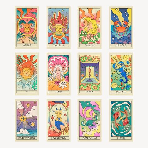 Zodiak Leo, Esoteric Symbols, Zodiac Cards, Astrological Symbols, Doodle Design, Tarot Card Readers, Magic Symbols, Tarot Bags, Tarot Cards Art