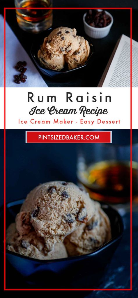 Rum And Raisin Ice Cream, Rum Ice Cream, Homemade Rum, Rum Raisin Ice Cream, Ninja Ice Cream Recipe, Flavored Rum, Ice Cream Mix, Pecan Ice Cream, Ice Cream Maker Recipes