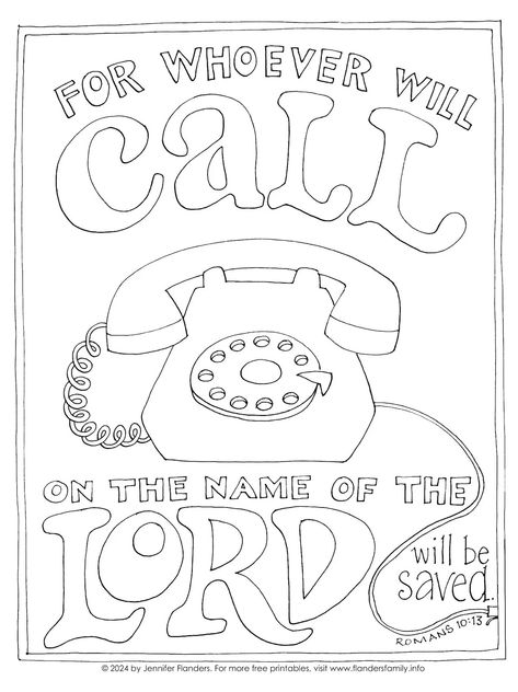 Call on the Lord Coloring Page - Flanders Family Home Life Christian Coloring Pages For Adults, Faith Coloring Pages, Church Coloring Pages, Biblical Drawings, Coloring Pages Christian, Godly Friends, Bible Projects, Scripture Coloring Sheets, Christian Coloring Pages