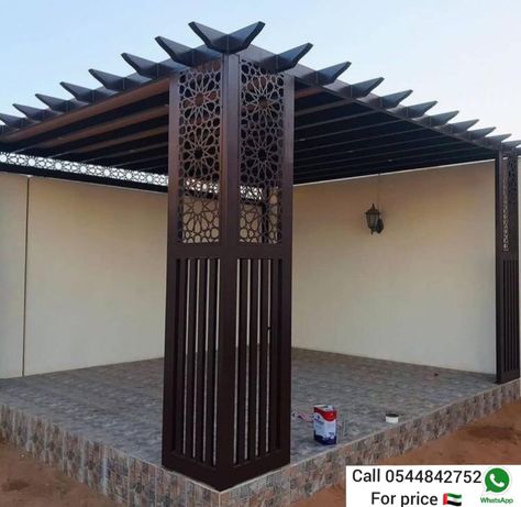 Pergola manufacturer Terrace Shed Ideas, Pergolas Ideas, Enclosed Gazebo, Front Building Design, Modern Garden Landscaping, Rooftop Patio Design, Window Seat Design, Gate Wall Design, Garden Pergola