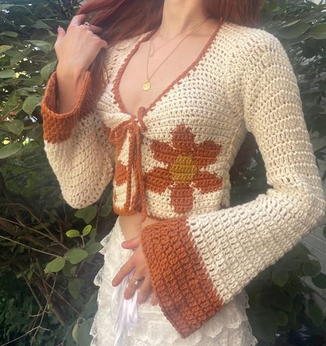 Crochet Simple, Blanket Knitting, Crochet Fashion Patterns, Crochet Diy, Crochet Cardigan Pattern, Crochet Top Pattern, Diy Crochet Projects, Crochet Blouse, Cardigan Pattern