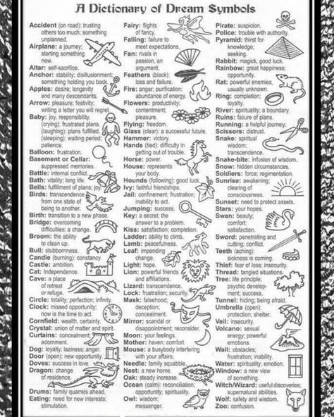 🔮Your 1 Stop Metaphysical Shop on Instagram: “🌥As the day winds down and we get ready for bed, we clear our minds to allow our☁️dreams to take flight. It has been said that our dreams…” Dream Dictionary, Pagan Symbols, Metaphysical Shop, Wiccan Spell Book, Dream Symbols, Daily Tarot, Dream Meanings, Symbols And Meanings, Dreams Do Come True