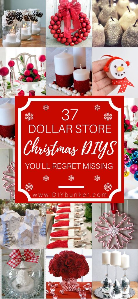 Store Christmas Decor, Dollar Store Christmas Diy, Dollar Store Christmas Decor, Dollar Store Christmas, Dollar Tree Christmas, Diy Christmas Decorations, Noel Christmas, Christmas Decor Ideas, Tree Crafts