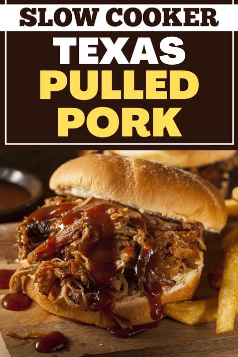 Texas Pulled Pork Slow Cooker, Pulled Pork Crock Pot Recipes, Slow Cooker Texas Pulled Pork, Texas Pulled Pork, Pulled Pork Slow Cooker, Pulled Pork Crock, Pull Pork, Casserole Kitchen, Crock Pot Pulled Pork Recipe