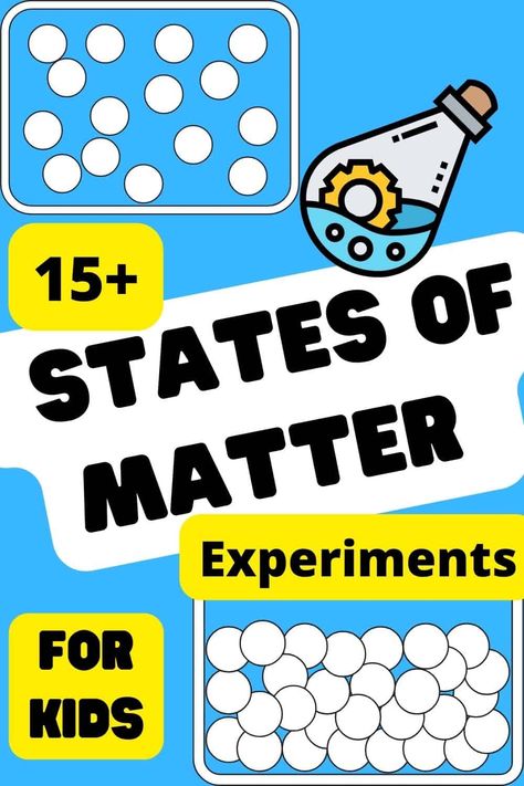 Matter Experiments For Kids, States Of Matter Experiments, Matter Science Activities, Matter Science Experiments, Teaching Matter, Matter Experiments, Matter For Kids, Physical Properties Of Matter, What Is Matter