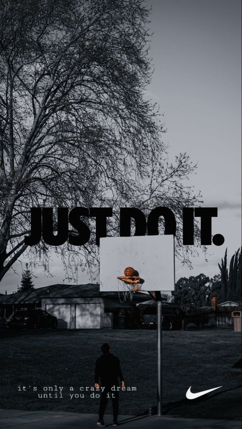 Nike Lock Screen Wallpaper, Basketball Nike Wallpaper, Nike Wallpaper Quotes, Iphone Wallpaper Combo, Christian Basketball Wallpaper, Nike Motivation Wallpapers, Nike Lockscreen, Nike Basketball Wallpapers, Nike Just Do It Wallpapers