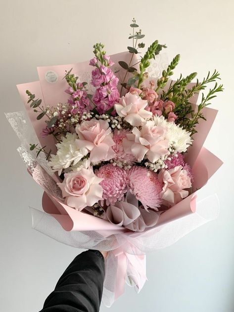 White And Pink Flowers Bouquets, Mixed Pink Flower Bouquet, Pastel Pink Bouquet Wedding, All Pink Flower Arrangement, Mixed Blooms Bouquet, Flower Bouquet Pink And White, Pastel Flowers Bouquet, Mixed White Flower Bouquet, Pastel Color Bouquets