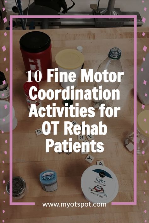 Group Occupational Therapy Activities For Adults, Fine Motor Activities For Geriatrics, Neuro Occupational Therapy Activities, Acute Rehab Occupational Therapy, Fine Motor Exercises For Adults, Occupational Therapy Fine Motor Activity For Adults, Hand Exercises Occupational Therapy, Occupational Therapy Crafts For Adults, Inpatient Rehab Activities