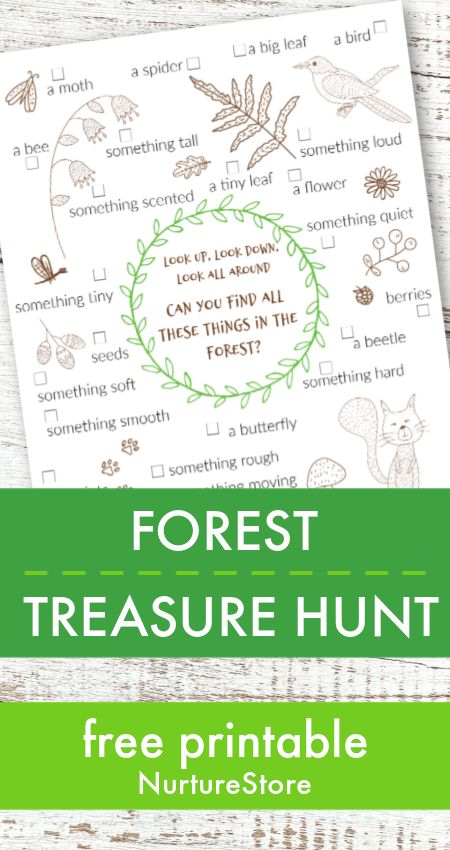 Forest treasure hunt printable for kids - NurtureStore Forest Treasure Hunt, Nature Treasure Hunt For Kids, Nature Treasure Hunt, Forest Worksheets For Kids, Free Back To School Printables, Forest Schools, Back To School Printables, Nature Printables, Nature Lessons