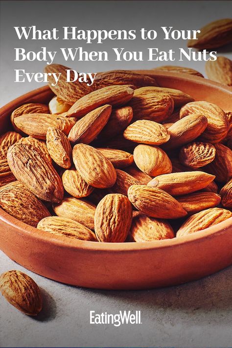 Nuts are nutritious and eating them regularly may be beneficial. What happens to your body when you eat nuts every day? Here is what the research says. #healthyeating#healthylifestyle#healthyrecipes#healthyfoods Healthy Nuts And Seeds Clean Eating, How Many Nuts To Eat A Day, Best Nuts To Eat, Banana Nut Oatmeal, Low Fat Diet Plan, Mind Diet, Healthy Nuts, Healthy Benefits, Low Fat Diets