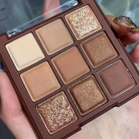 Mocha Chocolate 9 Colors Eyeshadow Palette Brown Color Tone - Temu Chocolate Eyeshadow Palette, Chocolate Eyeshadow, Dramatic Smokey Eye, Fall Makeup Trend, Mocha Chocolate, Attractive Eyes, Beauty Make-up, Nude Eyeshadow, Chocolate Brown Colour