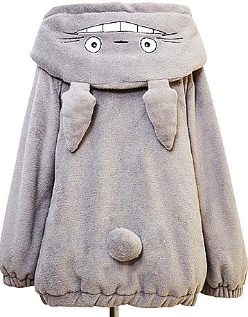 Totoro Onesie, Totoro Hoodie, Sanrio Clothes, Back Of Hoodie, Cute School Stationary, Neighbor Totoro, Trendy Hoodies, Sweet Shirt, My Neighbor Totoro