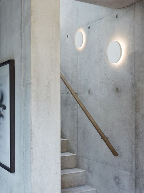 Wall Lamp Staircase, Wall Light Staircase, Stairs Wall Light, 1950s Staircase, Lamps Japandi, Internal Wall Lights, Wall Bracket Light, Stair Wall Lights, Sushi Dragon