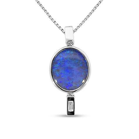 Be mesmerized by the enchanting 'Purple Rain' opal pendant. Featuring a captivating black opal (4.33ct) sourced from the renowned Lightning Ridge opal mines in Australia, its play-of-color in shades of azure and purple is simply divine. Expertly cradled in elegant 18K white gold, this pendant is a symbol of love and joy. Designed by Renata Bernard, this limited edition Australian opal pendant is one-of-a-kind. ⁠ ⁠ Spread the magic and make your loved one feel truly special with this exquisite... Black Opal Jewelry, Black Opal Pendant, Australian Opal Pendant, Australian Black Opal, Lightning Ridge Opal, Symbol Of Love, Opal Pendant Necklace, Solid Gold Chains, Purple Love