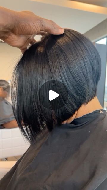 4,229 likes, 127 comments - keonbrunson_hair on March 16, 2024: "See You Tomorrow ATLANTA 🛫 Perfect Graduated,Asymmetric, Versatile, Bob Haircut ….😍… Liz Know What’s She Wants ……💁🏻‍♀️ #dmv #mckeenajordansalon #dmvhairstylist #hairstylist #natural #naturalhair #health #healthyhair #hair #lahairstylist #atlhairstylist #atlantahairstylist #hairsalon #haircut #hairtransformation #KBrunson #TheHAIRGOD … YOU COULD BE NEXT". Black Girls Haircut Styles, Bob Long In Front Short In Back, High Bob Haircut, 1960s Bob Haircut, Silk Press Natural Hair Bob Cut, Tapered Bob For Black Women, Middle Part Bob With Highlights, Bob Longer In Front Shorter In Back, Bob Sewin With Leave Out