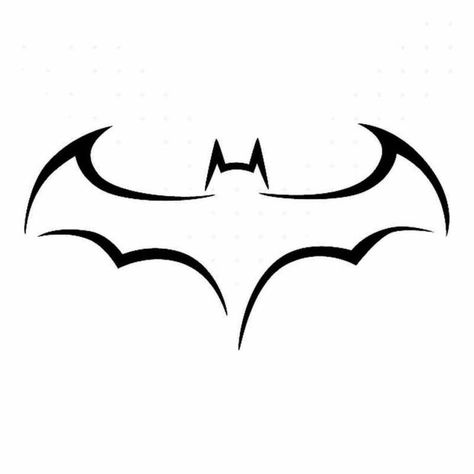 Batman Symbol Drawing, Batman Logo Tattoo, Batman Symbol Tattoos, Batman Art Drawing, Logo Batman, Madara Wallpaper, Bat Symbol, Batman Drawing, Symbol Drawing