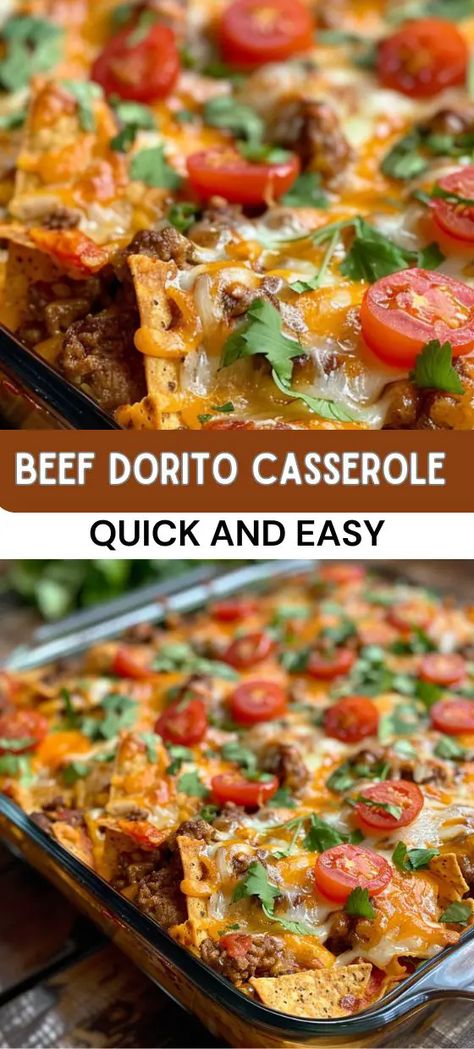 Beef Dorito Casserole: A Crowd-Pleasing Favorite Beef Dorito Casserole, Easy Dorito Casserole, Dorito Casserole, Lunch Appetizers, Beef Casserole Recipes, Ground Beef Casserole, Fun Easy Recipes, Beef Casserole, Appetizer Salads