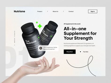 Know more about this design by Tosan Garditama by following up with the link. Follow @uibucket for more daily UI/UX inspirational posts. Share this pin with your designer friends.💫 Coffee Site, Cosmetic Web, Bio Pool, Modern Website Design, Ecommerce Web Design, Ecommerce Web, Health Shop, Ecommerce Website Design, Template Site